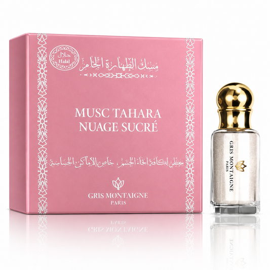 Musc Tahara Nuage Sucré – Parfum Halal | Douceur, Pureté & Féminité | Gris Montaigne Paris